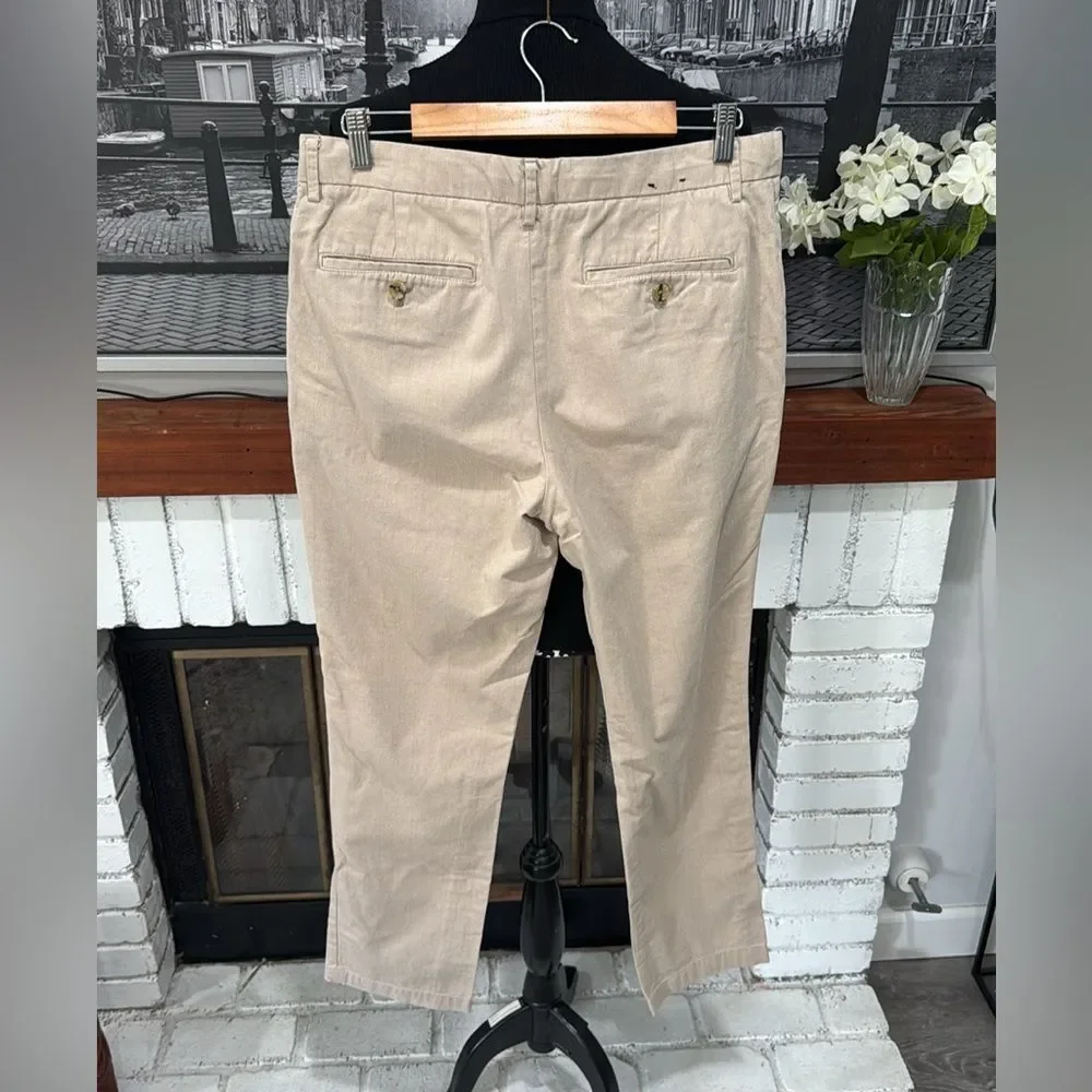 Banana Republic Mens Chino Pants khaki Tan Aiden Fit 33x32 100% Cotton